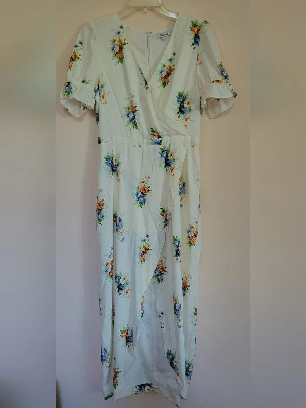 Madewell Ruffle Sleeve Maxi Dress In Clasdic Corsage